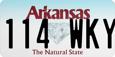 AR license plate 114WKY