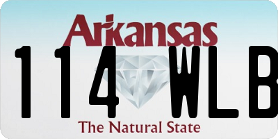AR license plate 114WLB