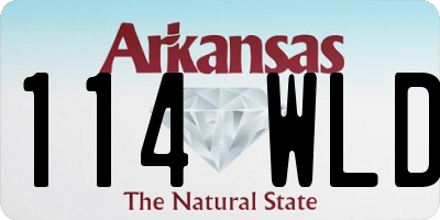 AR license plate 114WLD