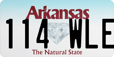 AR license plate 114WLE
