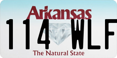 AR license plate 114WLF
