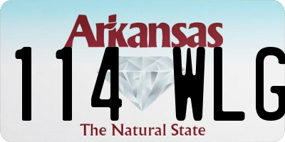 AR license plate 114WLG