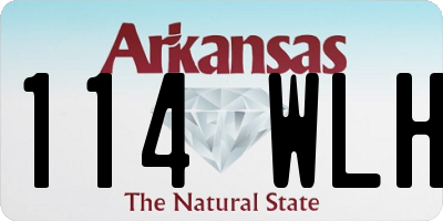 AR license plate 114WLH