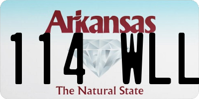 AR license plate 114WLL