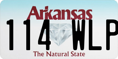 AR license plate 114WLP