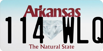 AR license plate 114WLQ