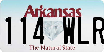 AR license plate 114WLR