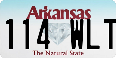 AR license plate 114WLT