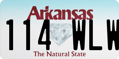 AR license plate 114WLW