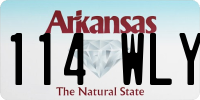 AR license plate 114WLY