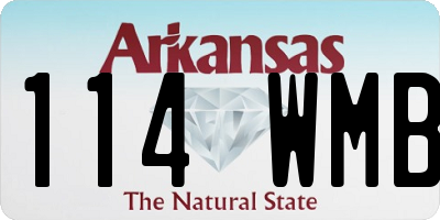 AR license plate 114WMB