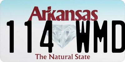 AR license plate 114WMD