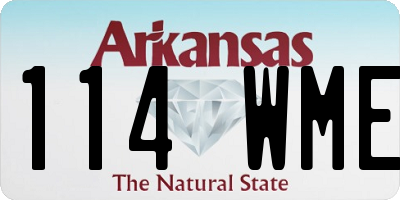 AR license plate 114WME