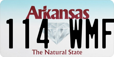 AR license plate 114WMF