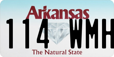 AR license plate 114WMH