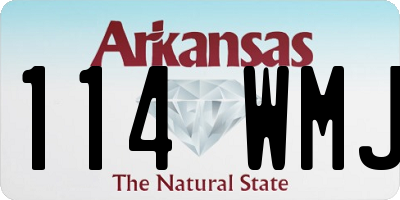 AR license plate 114WMJ