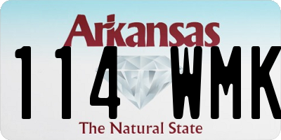 AR license plate 114WMK