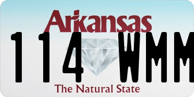 AR license plate 114WMM