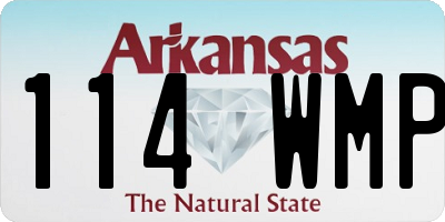 AR license plate 114WMP