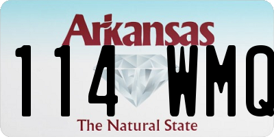 AR license plate 114WMQ