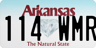 AR license plate 114WMR