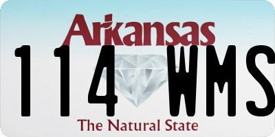 AR license plate 114WMS