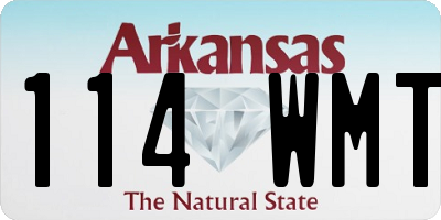 AR license plate 114WMT