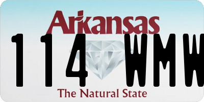 AR license plate 114WMW