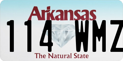 AR license plate 114WMZ