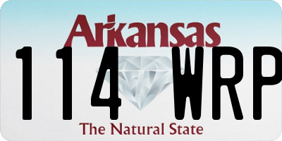 AR license plate 114WRP