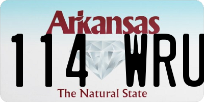 AR license plate 114WRU