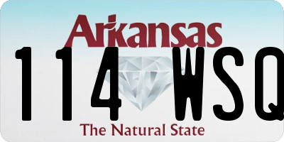 AR license plate 114WSQ