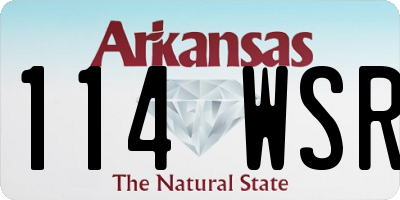 AR license plate 114WSR
