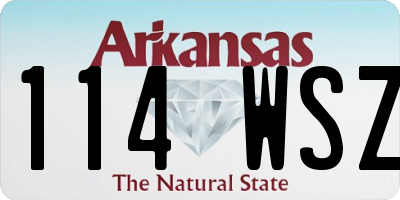AR license plate 114WSZ