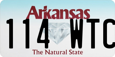 AR license plate 114WTC