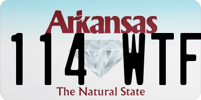 AR license plate 114WTF