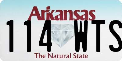 AR license plate 114WTS