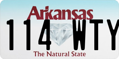 AR license plate 114WTY