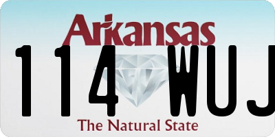 AR license plate 114WUJ