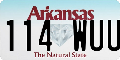 AR license plate 114WUU