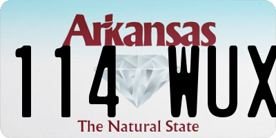 AR license plate 114WUX