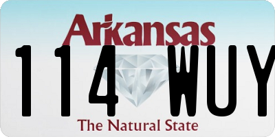 AR license plate 114WUY