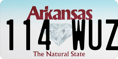 AR license plate 114WUZ