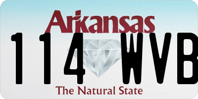 AR license plate 114WVB