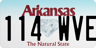 AR license plate 114WVE