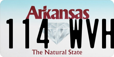 AR license plate 114WVH