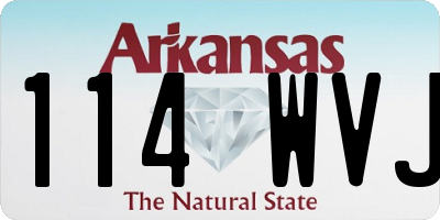 AR license plate 114WVJ