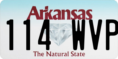 AR license plate 114WVP