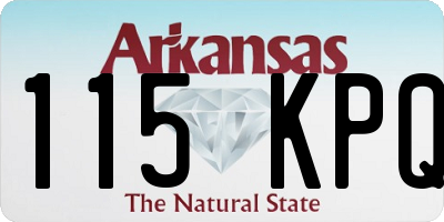 AR license plate 115KPQ