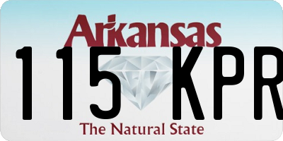 AR license plate 115KPR